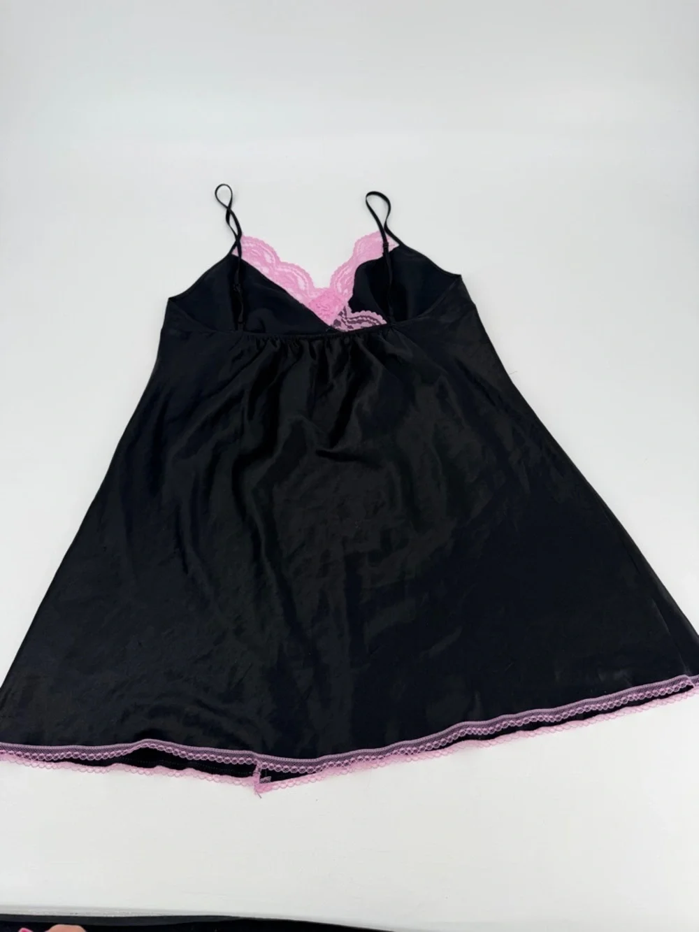 Vintage Y2K Satin Lace Babydoll Slip Dress Lingerie Medium Victoria’s Secret - Picture 5 of 5
